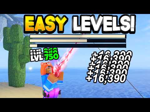 Testing XP Rod with BEST LEVEL UP Method in Roblox Fisch..