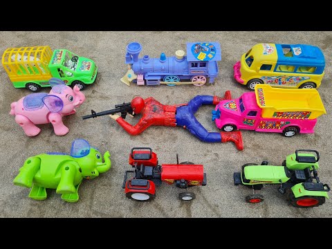 trian tractor wala cartoon | toy helicopter ka video | jcb, crane, bus, truck, color toys video