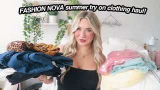 summer FASHION NOVA try on clothing haul 2025!