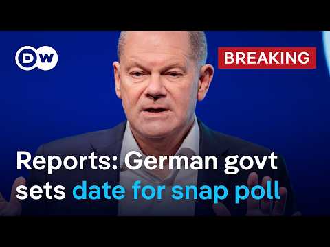 Reports: Date for early elections in Germany set for February 23 | DW News
