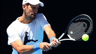 Novak Djokovic Court-Level Practice