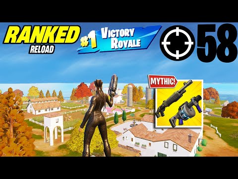 58 Elimination Solo Vs Squads " Ranked Reload " Gameplay Wins (NEW! Fortnite Chapter 6 PC)