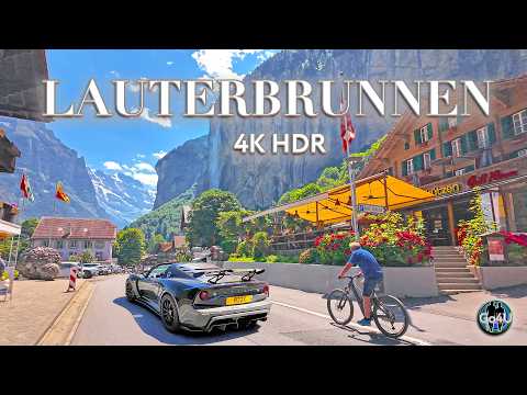 LAUTERBRUNNEN SWITZERLAND 🇨🇭 Most beautiful village Walking tour 4K HDR