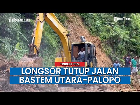 Longsor di KM 10 Tutup Jalan Poros Palopo-Bastem Utara, BPBD dan PU Gerak Cepat