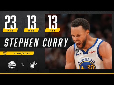 Steph Curry records 10th career TRIPLE-DOUBLE video clip