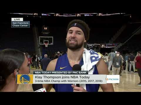 Klay Thompson Interview: We want to win the Larry O’Brien to mark a great season  | NBA Today video clip