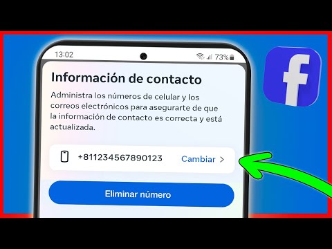 Cómo ELIMINAR O CAMBIAR NUMERO TELEFONICO DE FACEBOOK