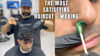 Satisfying Low Fade Haircut, Short Hairstyle and Nose Wax by Dubai Barber 💈