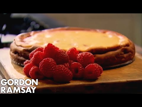Baked Raspberry and Lemon Cheesecake - Gordon Ramsay