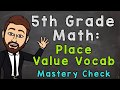 Place Value Vocabulary Challenge