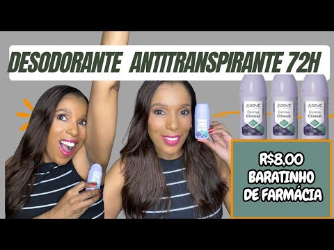 DESODORANTE ABOVE WOMEN DERMA CLINICAL 72H| TESTEI DESODORANTE BARATINHO DE FARMACIA: PROTEGE MESMO?