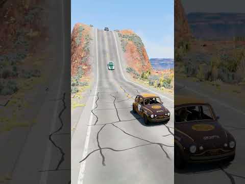 Flatbed Truck McQueen | Transportation with Truck - Pothole vs Car #54| BeamNG.Drive Gameplay