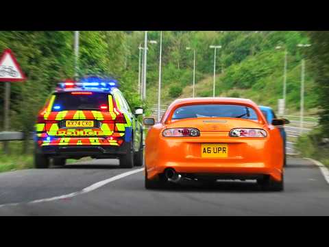 Police vs. Modified Cars Leaving a Car Show! - Trax 2024