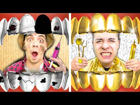 RICH VS BROKE DOCTOR | FUNNY & CRAZY RICH VS POOR DENTIST SITUATIONS BY CRAFTY HACKS PLUS