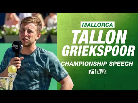 Tallon Griekspoor Championship Speech | 2025 Mallorca