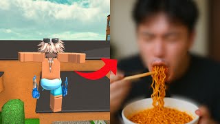 IF I JUMP IN MM2, I EAT SPICY RAMEN *IRL*…