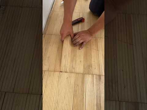 How to create a custom end grain floor from individual wood strips #diy #craftsmanship #construction