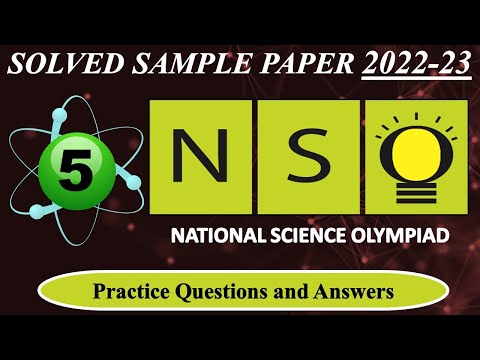 CLASS 5 | NSO 2022-23 | National Science Olympiad Exam | Solved Sample Paper | Olympiad Preparation