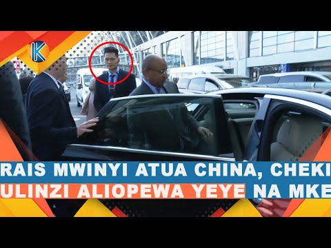 RAIS MWINYI ATUA CHINA, ULINZI UMEIMARISHWA YEYE NA MKE WAKE