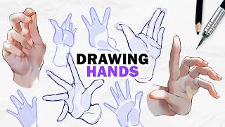 How I Draw Hands ✦ Easy Way to Sketch & Color Hands in any Pose [Tutorial]