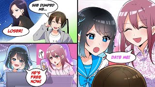 ［Manga dub］I got dumped by my girlfriend but got a harem with beautiful stremers