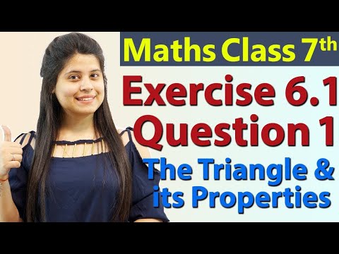 Q 1, Ex 6.1 - The Triangle and its Properties - Chapter 6 - Maths Class 7th