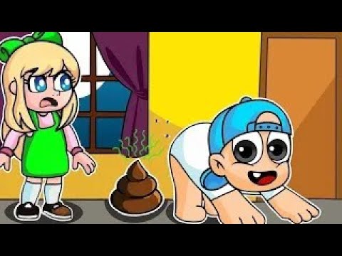 BEBE PECHOCHIN SE HIZO POPO EN LA CASA DE BEBE NANI!! 💩😂 EN MINECRAFT