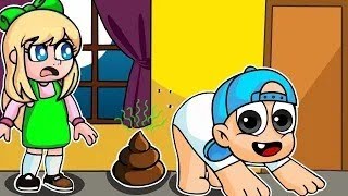 BEBE PECHOCHIN SE HIZO POPO EN LA CASA DE BEBE NANI!! 💩😂 EN MINECRAFT