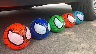 Experiment Car vs Soccer ball, Coca Cola, Fanta vs Mentos | Crushing crunchy & soft things by car !