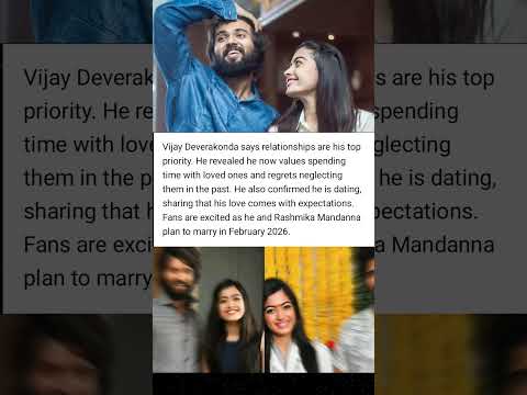 Vijay Deverakonda Prioritizes Love and Relationships #VijayDeverakonda #RashmikaMandanna #LoveLife