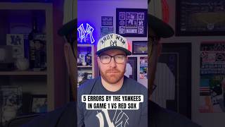 Yankees defensive miscues HAUNT the Yankees… Lose game 1 vs Red Sox #shorts #yankees #mlb #nyyankees