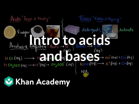 Intro to acids and bases | Solutions, acids, and bases | High school chemistry | Khan Academy