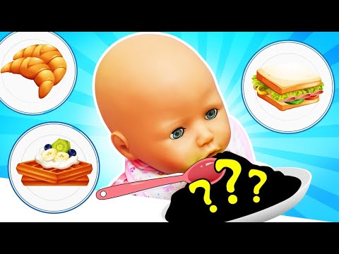 ¡Almuerzo para la bebé Annabell! Juguetes para bebés