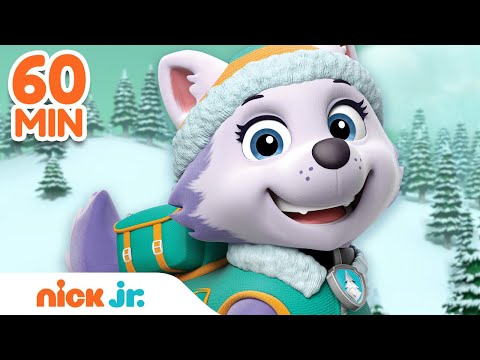 PAW Patrol Everest Snow Rescues & Adventures! w/ Rubble & Rocky | 60 Minute Compilation | Nick Jr.