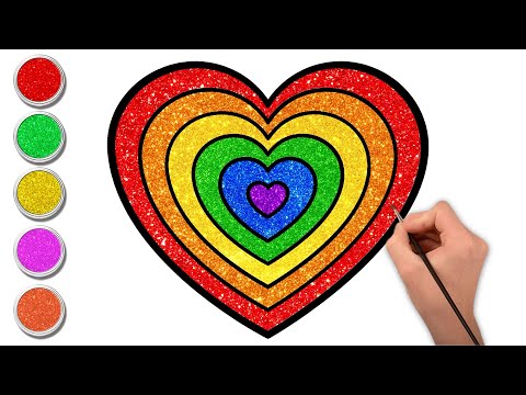 Chiki Arte - Dibuja un Corazón de Arcoiris | El Día de San Valentín