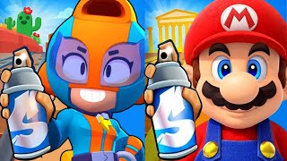 SUBWAY SURFERS X BRAWL STARS NEW UPDATE - MAX SPECIAL SURFER vs SUBWAY SURFERS GREECE MARIO MARIO