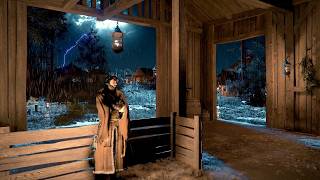 Thunderstorm During The Night At Camp Stable | Crimson Desert ASMR