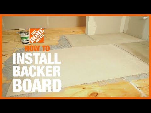 How To Install Cement Board, How Thick Should Cement Board Be Under Tile Floor
