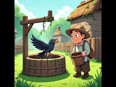 A greedy crow and the well #animation #ihavethisthingwithplants #birds #moralstories #facts #turtle