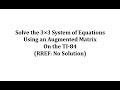 Understanding Augmented Matrices and Solutions