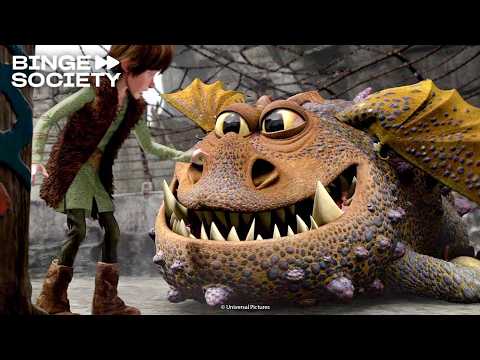 How To Train Your Dragon (2010): Dragon Training School Full Scene