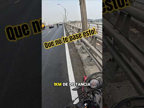 Que no te pase esto en medio puente
