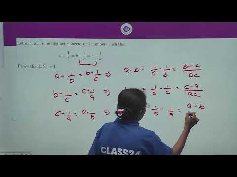Higher Algebra Olympiad Problem | Prove |abc| = 1 | OlympiadbyClass24