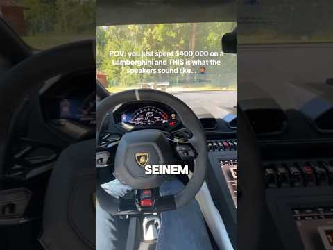 Diese Qualität haben Lamborghini Lautsprecher 😭 #shorts