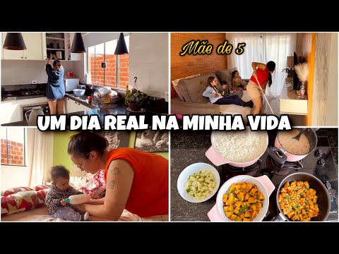 CUIDANDO DO LAR | ALMOÇO CASEIRO | TERAPIA | INSPIRAÇÃO | routine vlog with five children asmr