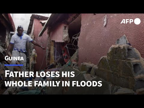 Guinean father mourns loss of entire family as floods hit capital | AFP