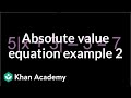 Solving Absolute Value Equations in Algebra