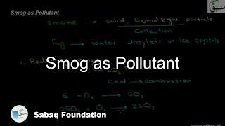 Smog as Pollutant