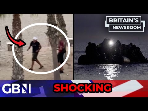 WATCH: Migrants FLOOD Spanish resort leading to DEADLY brawl as tourists 'forced to watch'