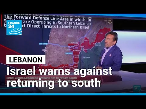 YouTube video thumbnail: Israel Army Warns Lebanese Against Returning to South